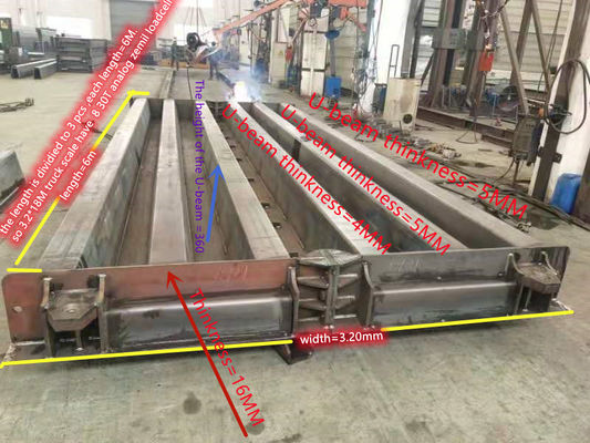 Customized Support ODM 100 Ton Vehicle Weighing Scales with LED Display and Printer
