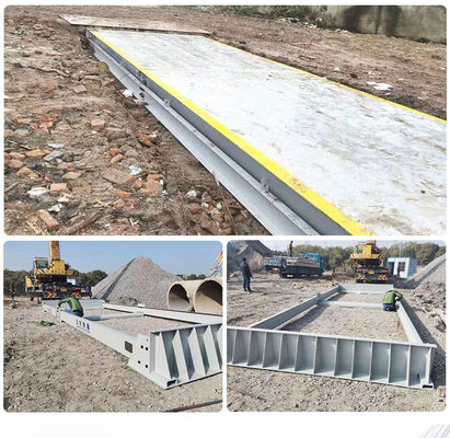 80T Capacity Truck Scale Weighbridge with 16m Length and Movable Road Weighing Bridge