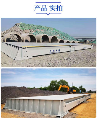 80T Capacity Truck Scale Weighbridge with 16m Length and Movable Road Weighing Bridge