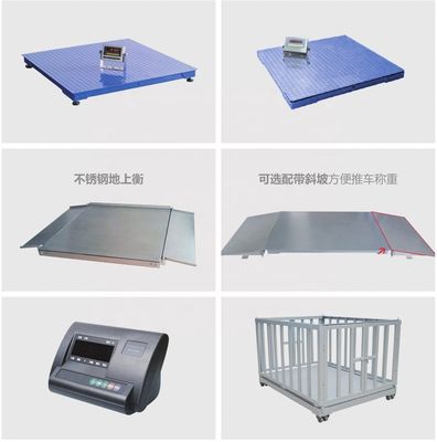 Power Supply to be ordered 3t 2t Electronic Floor Weighing Scale for Animals Platform